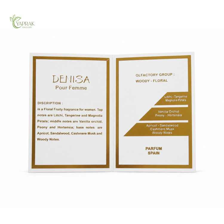 H & H Denisa Perfume notes | مشخصات و نت های ادکلن دنیسا از برند اچ اند اچ